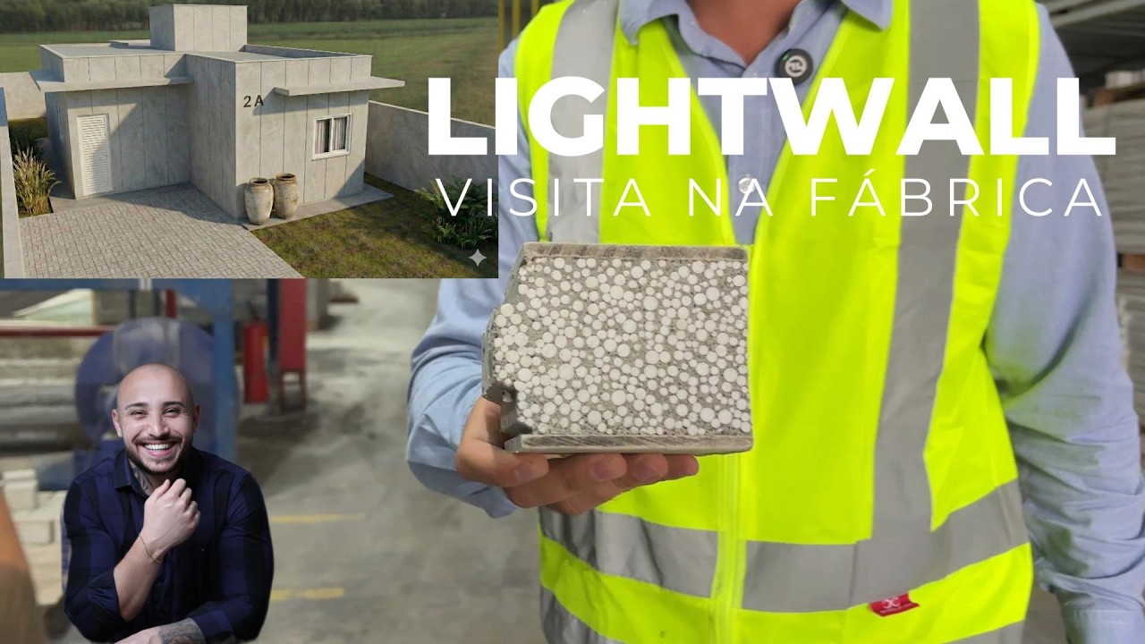 CONSTRUÇÃO PRÉ MOLDADA DE ALTO PADRÃO - Conheça o LIGHTWALL - Tour completo na fábrica