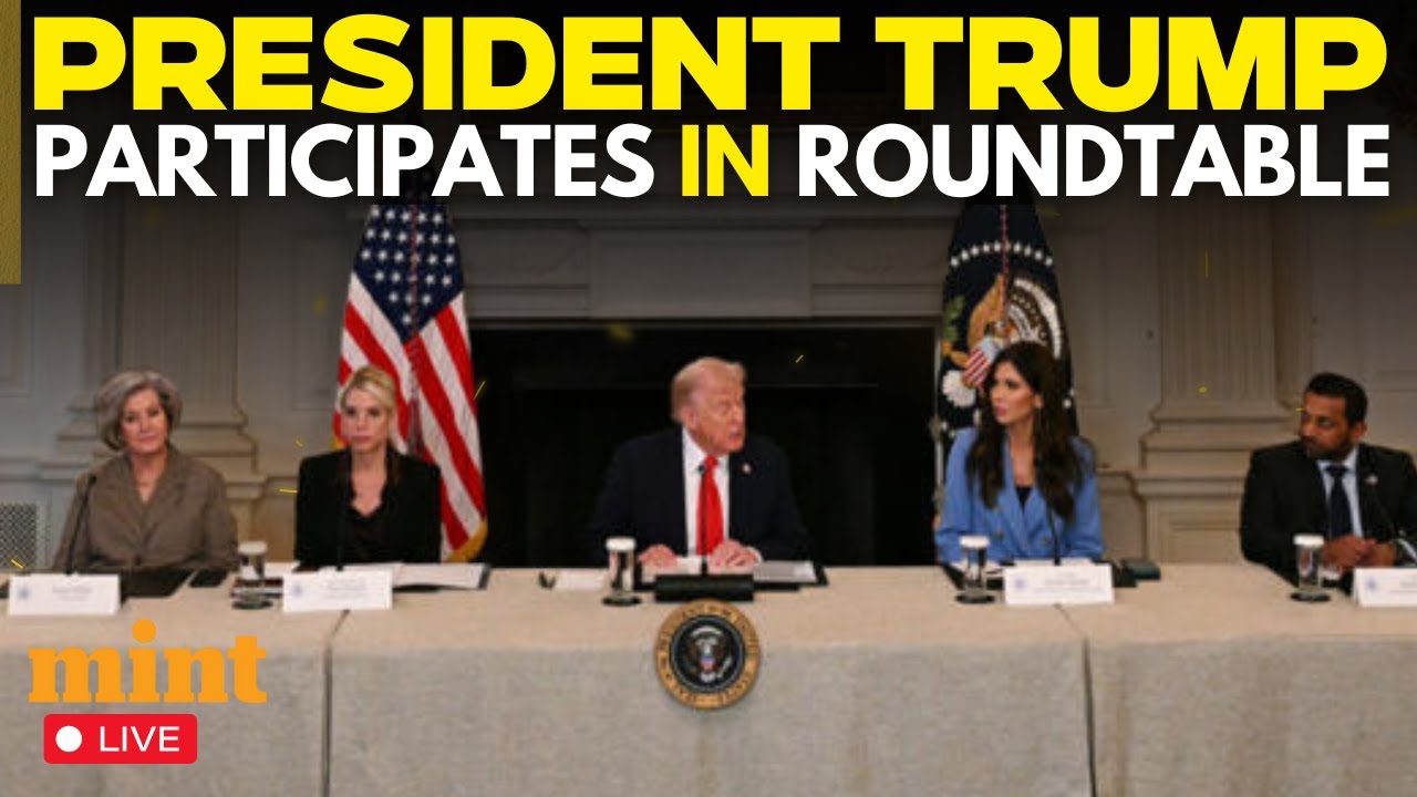Trump News LIVE: US President Donald Trump Participates in a Roundtable | White House | USA Today