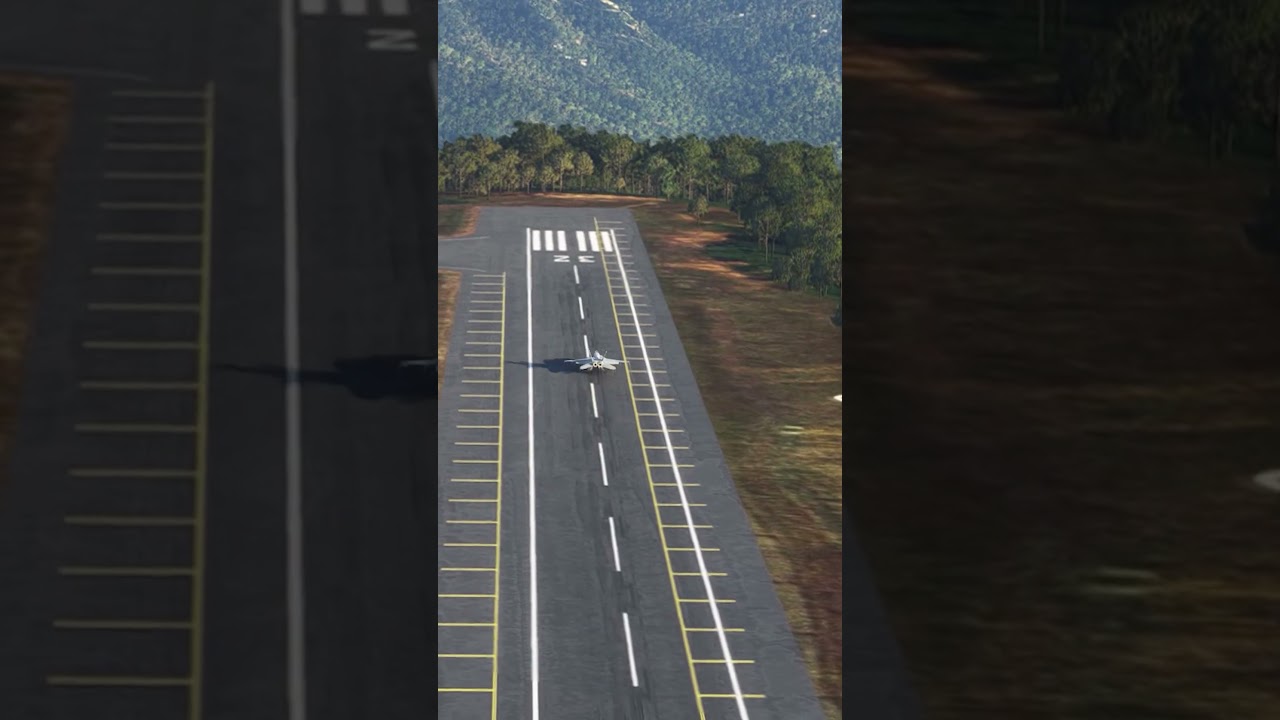F/A-18 Close Call on Landing in Shimla Airport