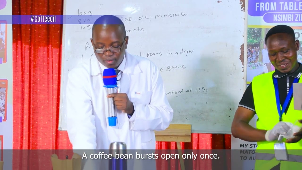 COFFEE OIL EXTRACTION IN THE GREAT SUNDOWNER 5 & 6 2021 WITH OMUKENKUFU NYANZI JULIUS   SUBTITLED