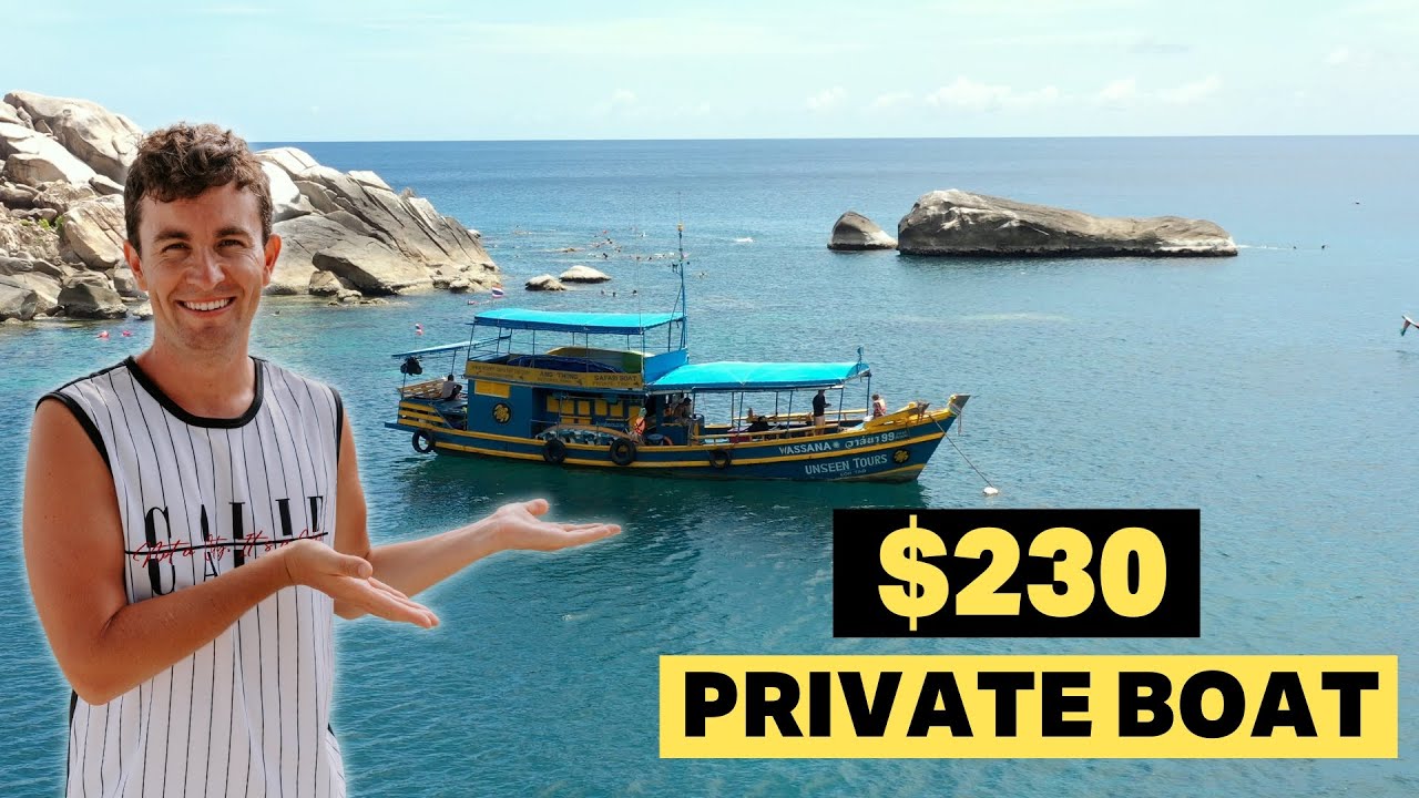 We spend 8 HOURS on this PRIVATE BOAT 🇹🇭 Best Snorkelling Tour KOH TAO