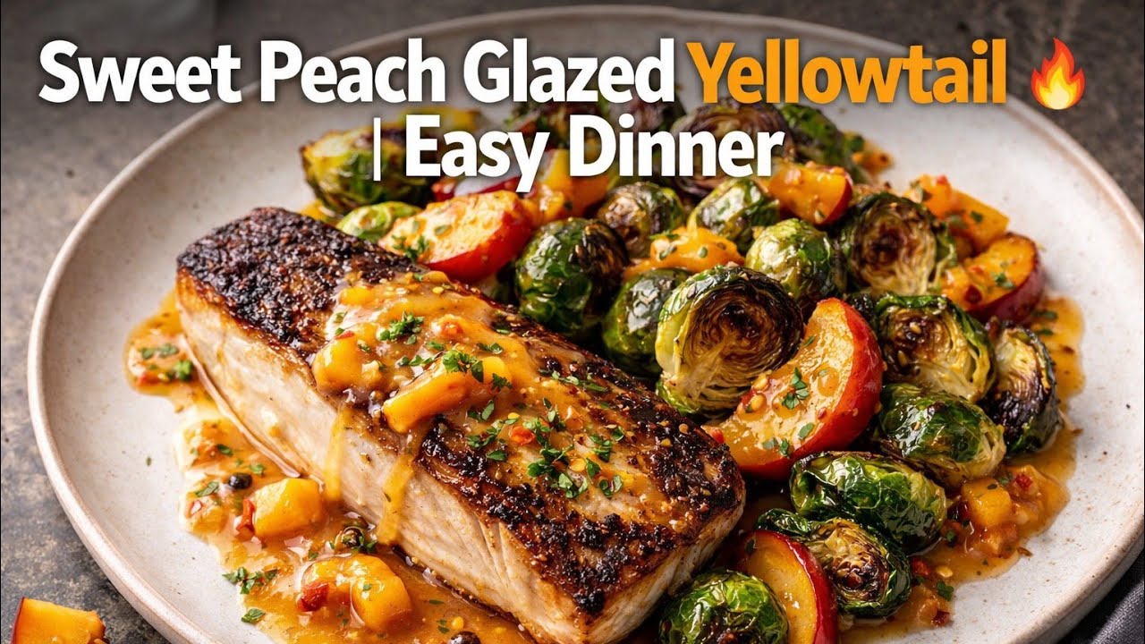 🔥 Peach Glazed Yellowtail That Will Blow Your Mind!