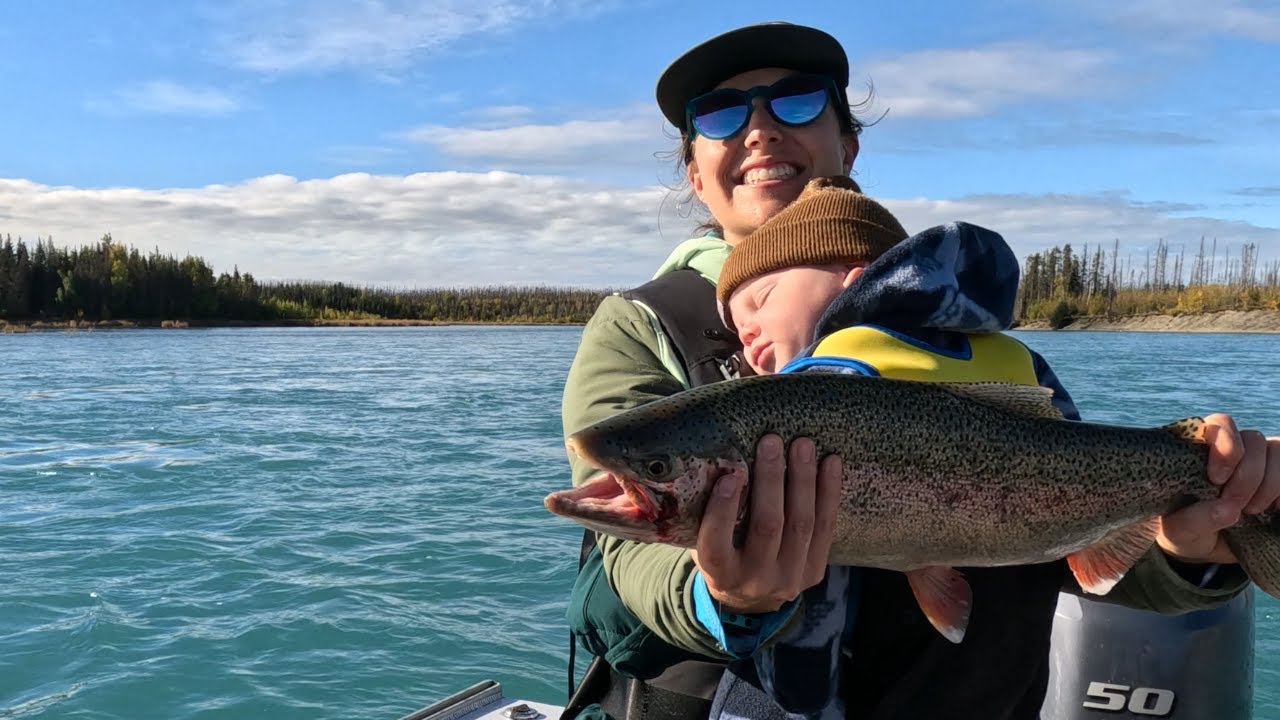 Camping and Fishing from Lower Skilak Lake: Kenai River, Alaska