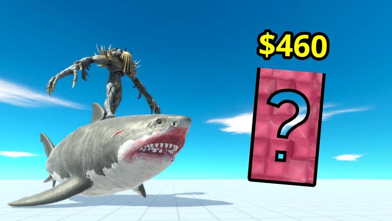 Scourge with mutant megalodon vs random team same price animal revolt battle simulator