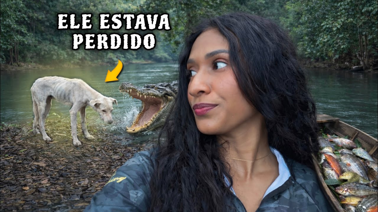 PESCARIA NOTURNA COM ZAGAIA-ACHEI UM CACHORRO PERDIDO NA MATA