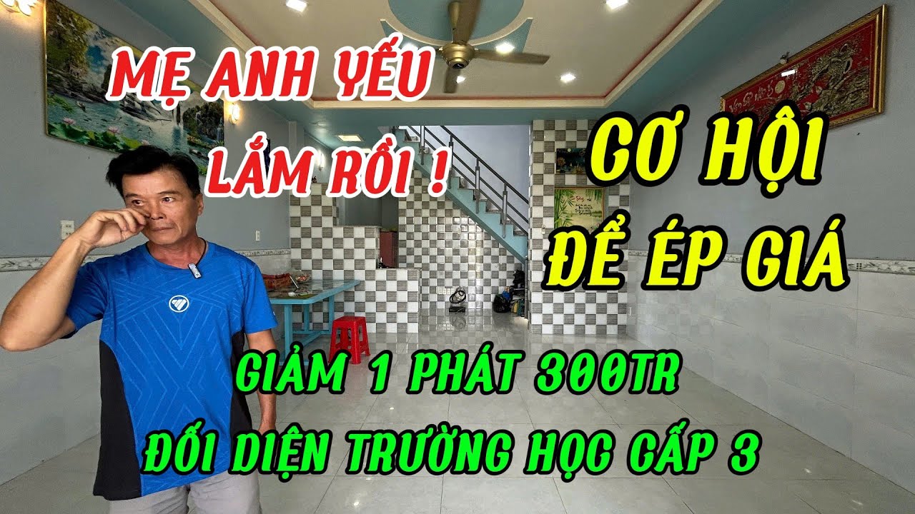 Cứu a em ơi .mẹ anh yếu lắm rồi ! Nhà lầu đúc tự xây chắc nụi, shr 5x15m, sát ngay chợ và trường học