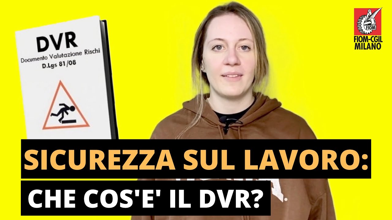 SICUREZZA SUL LAVORO: CHE COS'E' IL DVR?