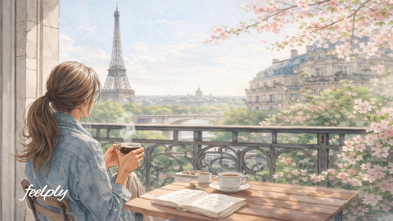 🎧 Spring in Paris – Soft Café Jazz for Slow Mornings