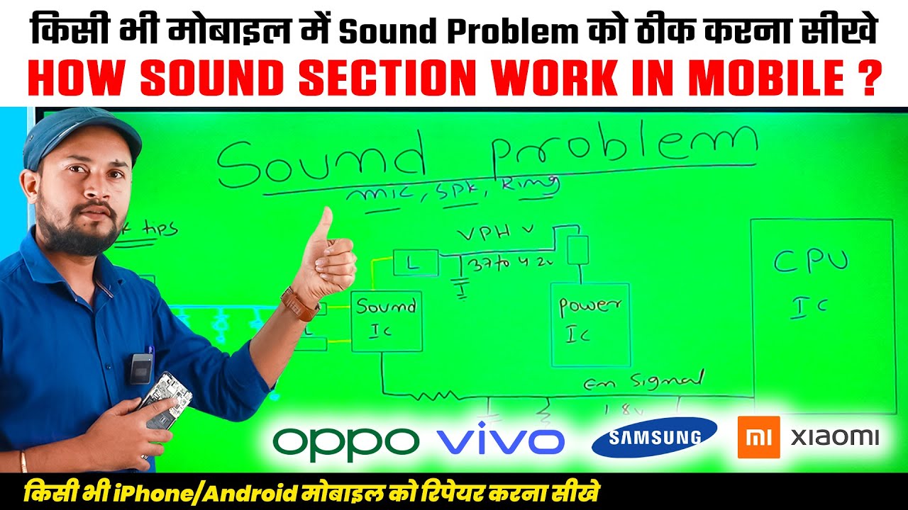 How to Fix Sound Problem in Mobile Phone | Speaker, Mic, Audio IC | Mobile Repairing Institute