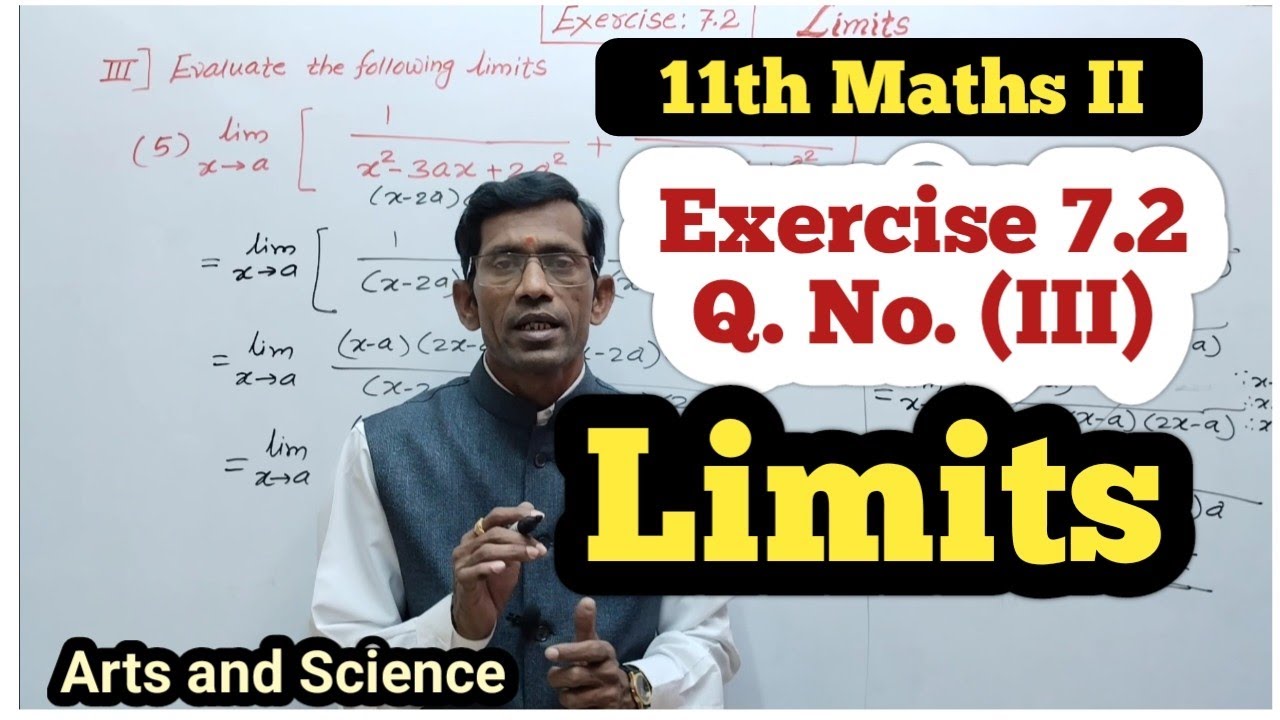 Class 11th Math Part 2 Exercise 7.2 Q No (3) | Limits