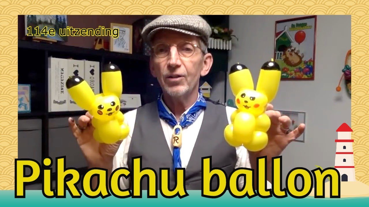 Pikachu ballon – 114e workshop door de Haagse ballonnenboer