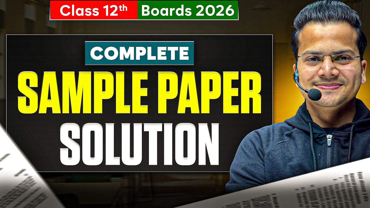 🚨 LIVE: SAMPLE PAPER SOLVING | Class 12 ENGLISH | BOARD EXAM 2026