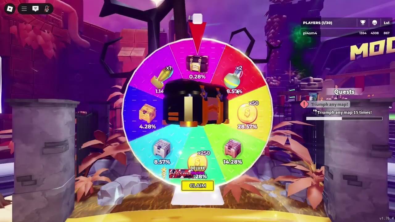 Getting a DELUXE Crate From The Spin The Wheel | Roblox Tower Defense Simulator TDS