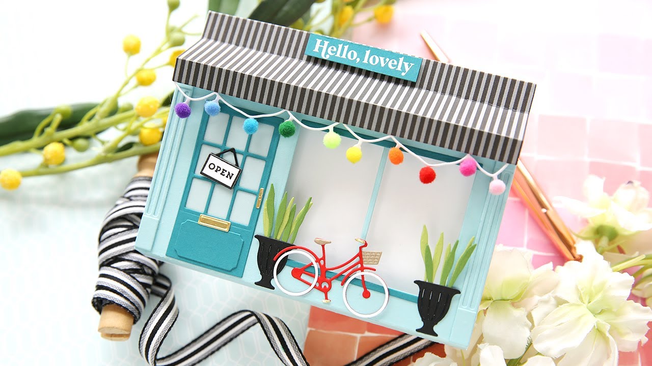 Adorable Window Shoppe Pop-Up Card