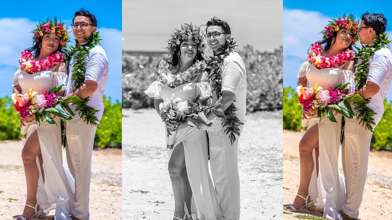 Kahala beach wedding with Alonso & Jessie in Hawaii Honolulu