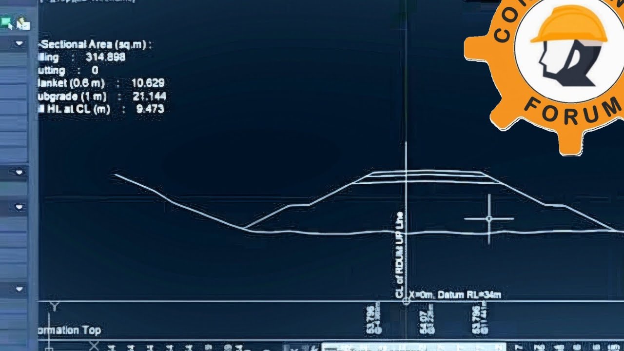 Excel Based Software For Quantity & Cross-section of Earth Embankment (In English) @MAHESH_IRCON