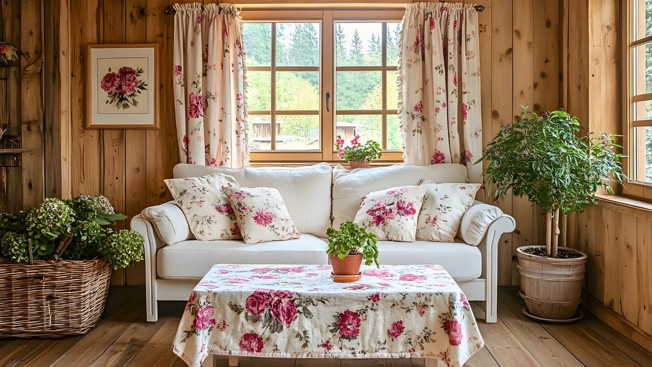 Cozy Interior With Vintage Curtains Shabby Chic HOME DECOR