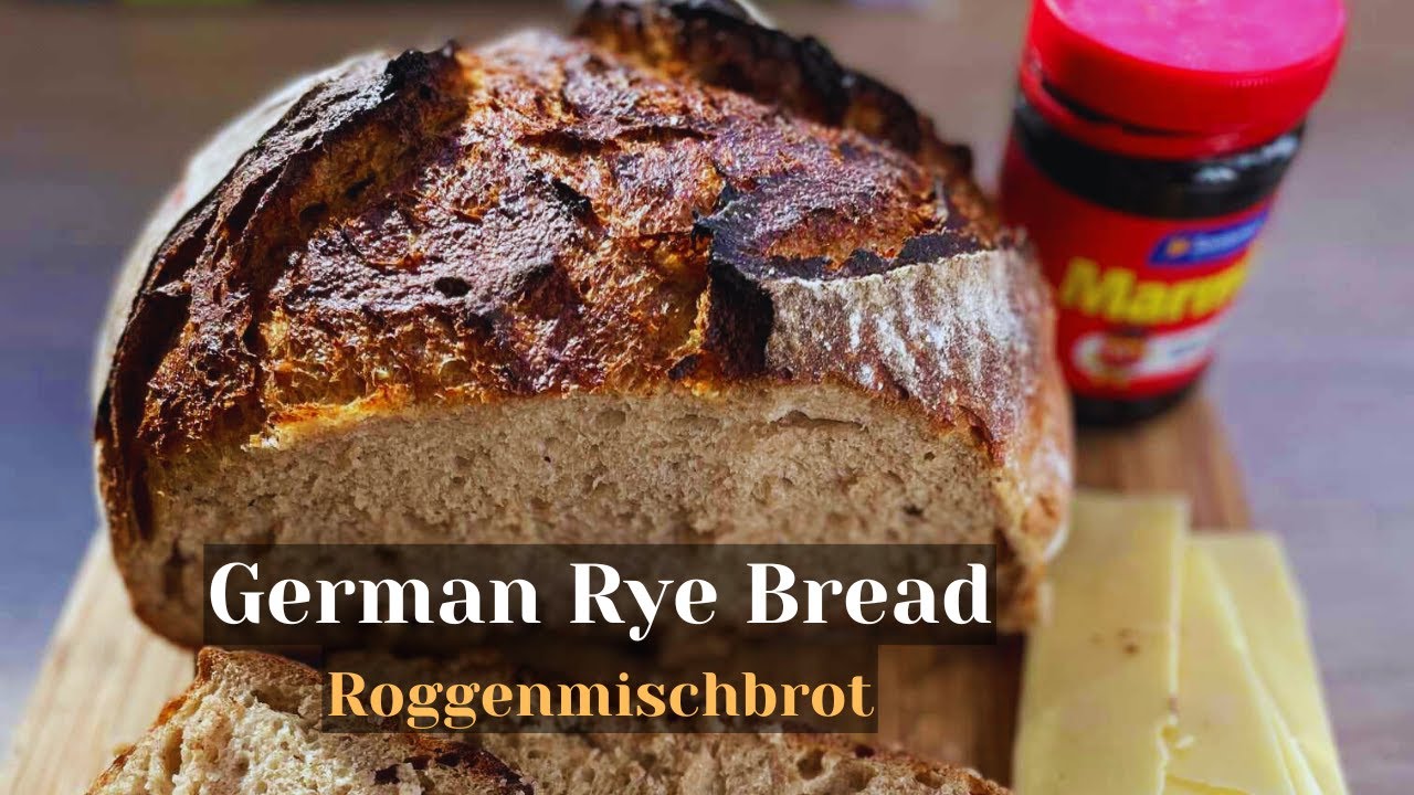 Easy German Sourdough Rye Bread (Roggenmischbrot) Great for Beginners