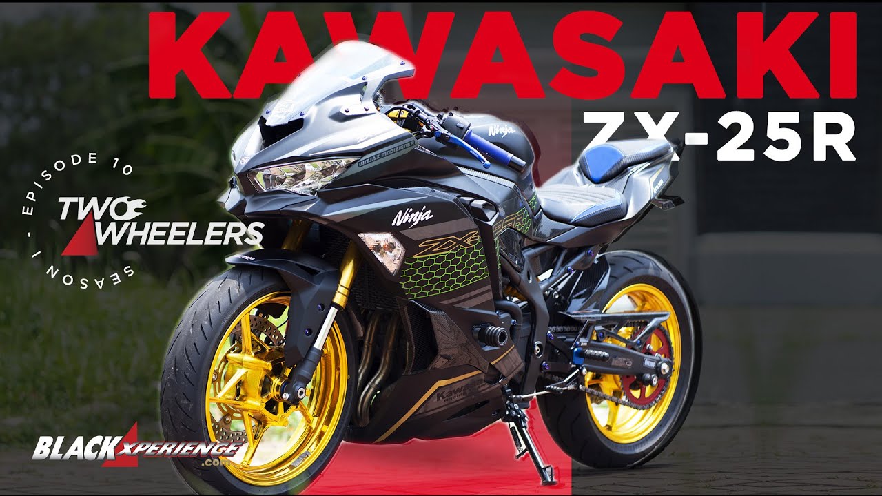 #BLACKLYFE Modifikasi Kawasaki ZX-25R, Ganteng Buat Kontes Dan Freestyle/#TWO WHEELERS/2020 - EPS 10
