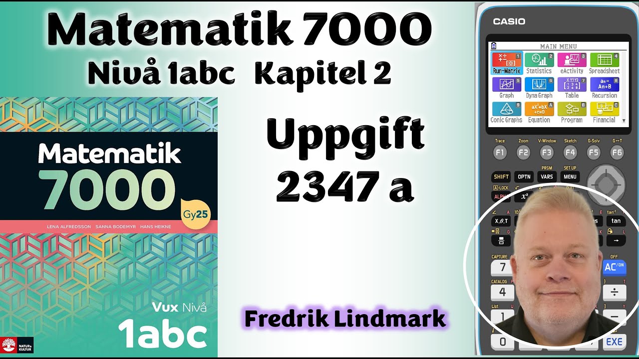 Niv&aring; 1abc Uppgift 2347 a  Matematik 7000