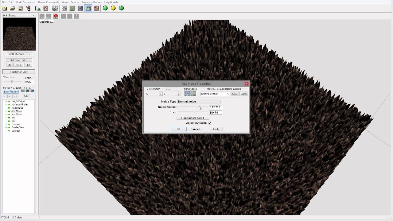 Adding sand and rocks type noise in World Machine