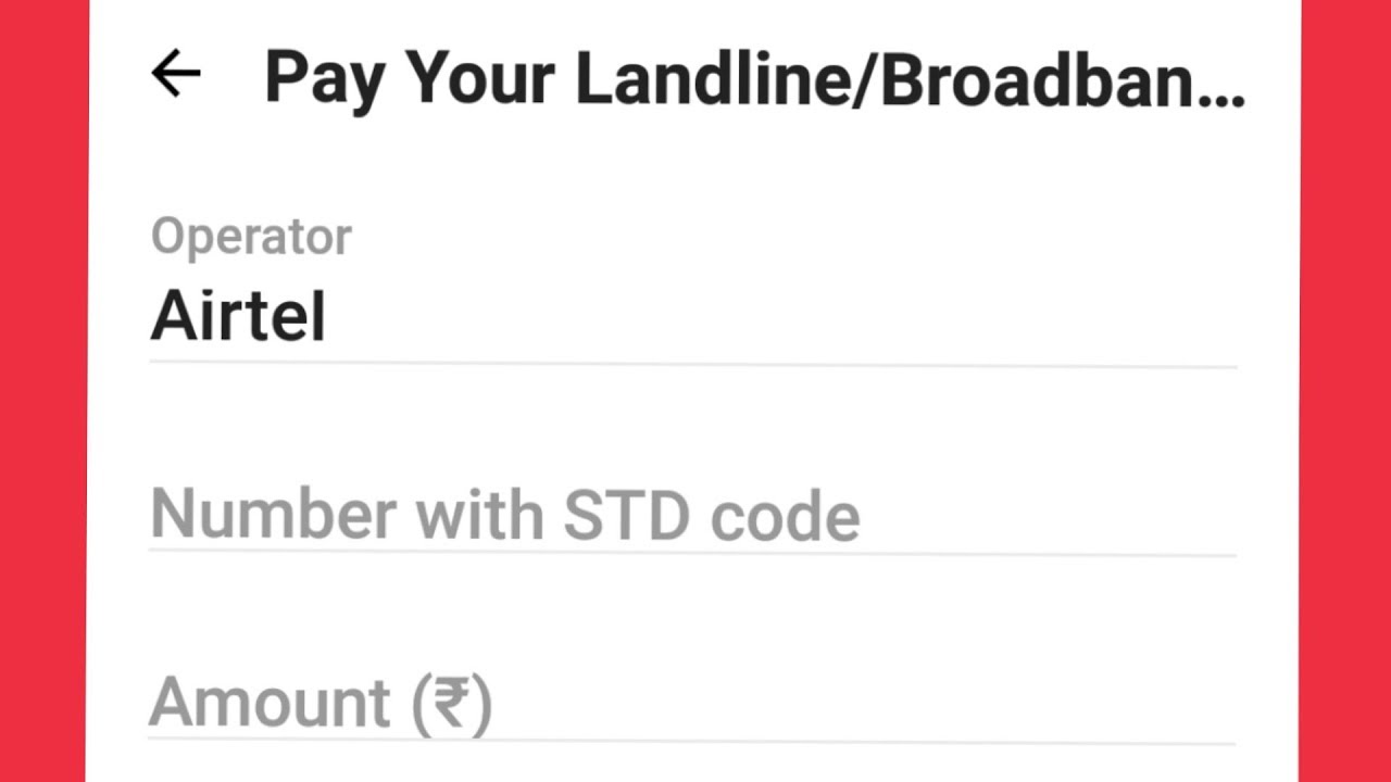 How To Pay Landline Bill in Paytm Account