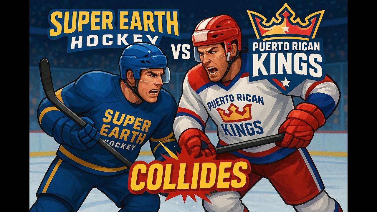 Super Earth Hockey COLLIDES with the Puerto Rican Kings!  EASHL Playoffs G1