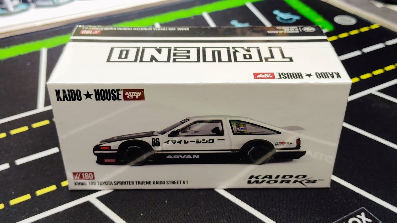 Unboxing Mini GT X Kaido House Toyota AE86 Sprinter Trueno Kaido Street V1 #automobile #minigt
