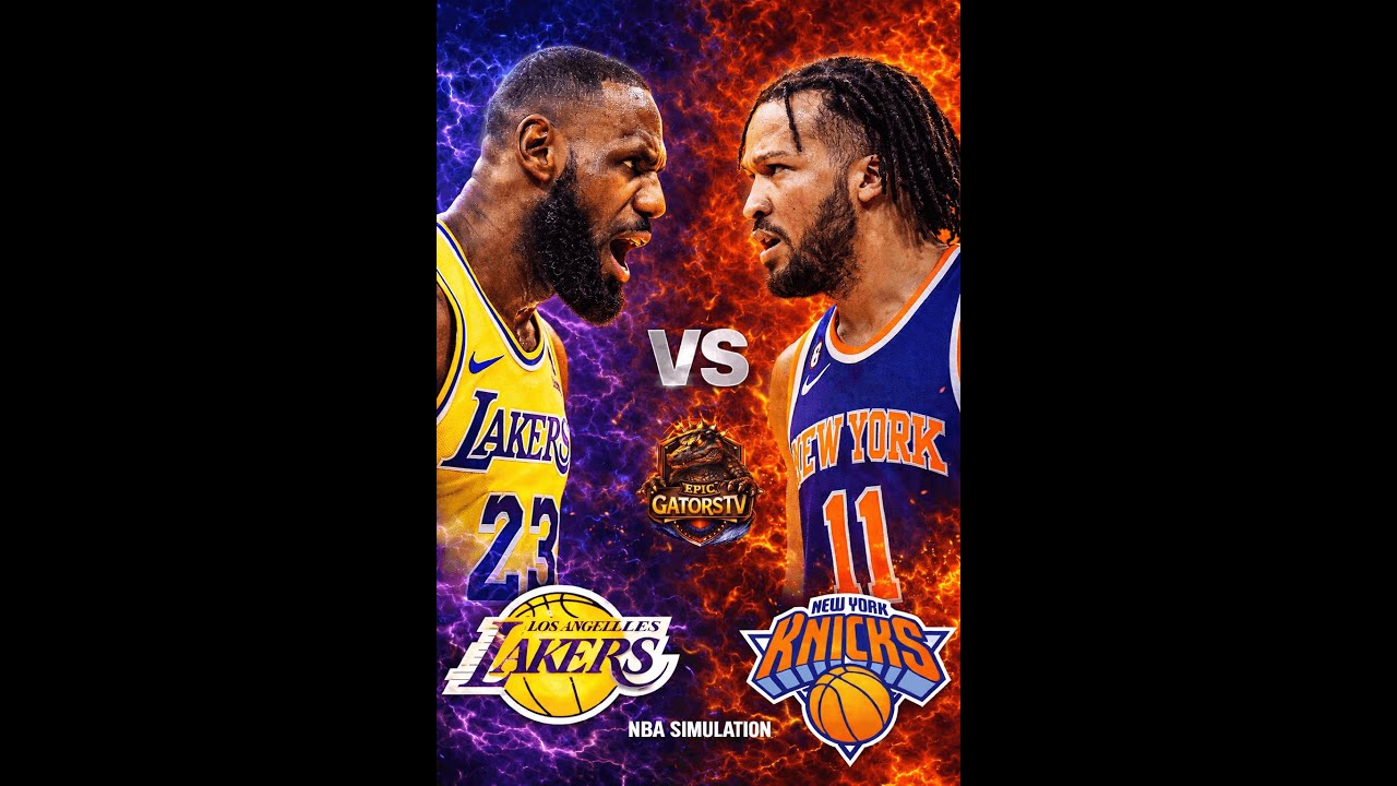 🏀 Lakers vs Knicks SIM (Vertical) | EpicGatorsTV Live