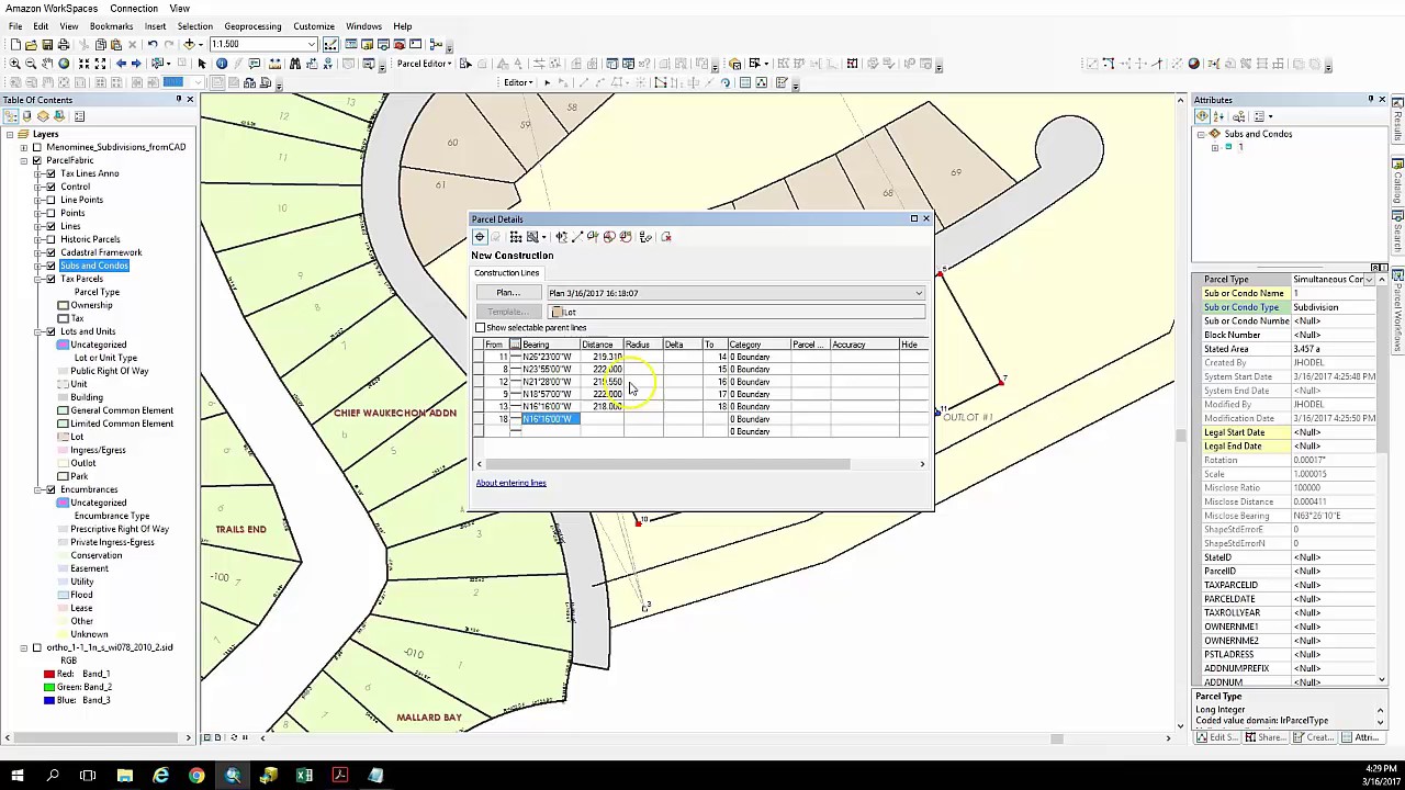 ArcGIS Parcel Fabric Parcel #9- New Subdivision