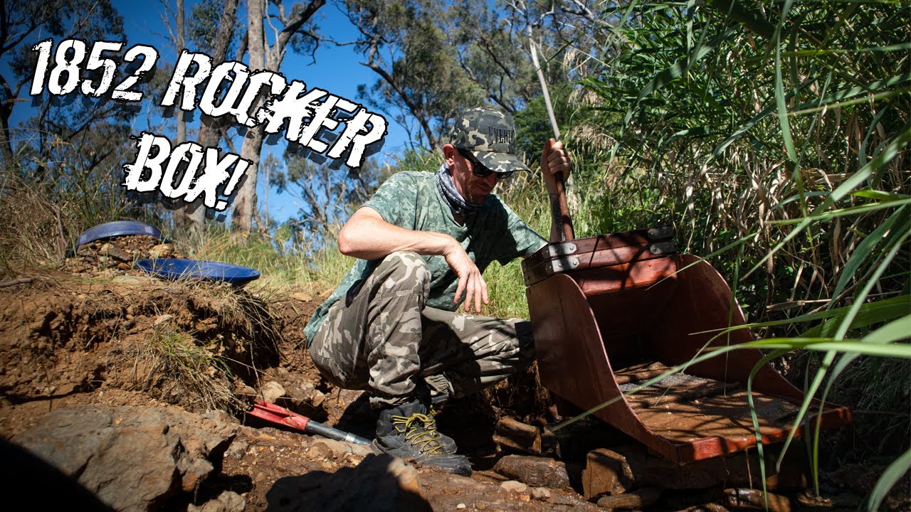 Using a 1800s Rocker Box to Mine Gold!