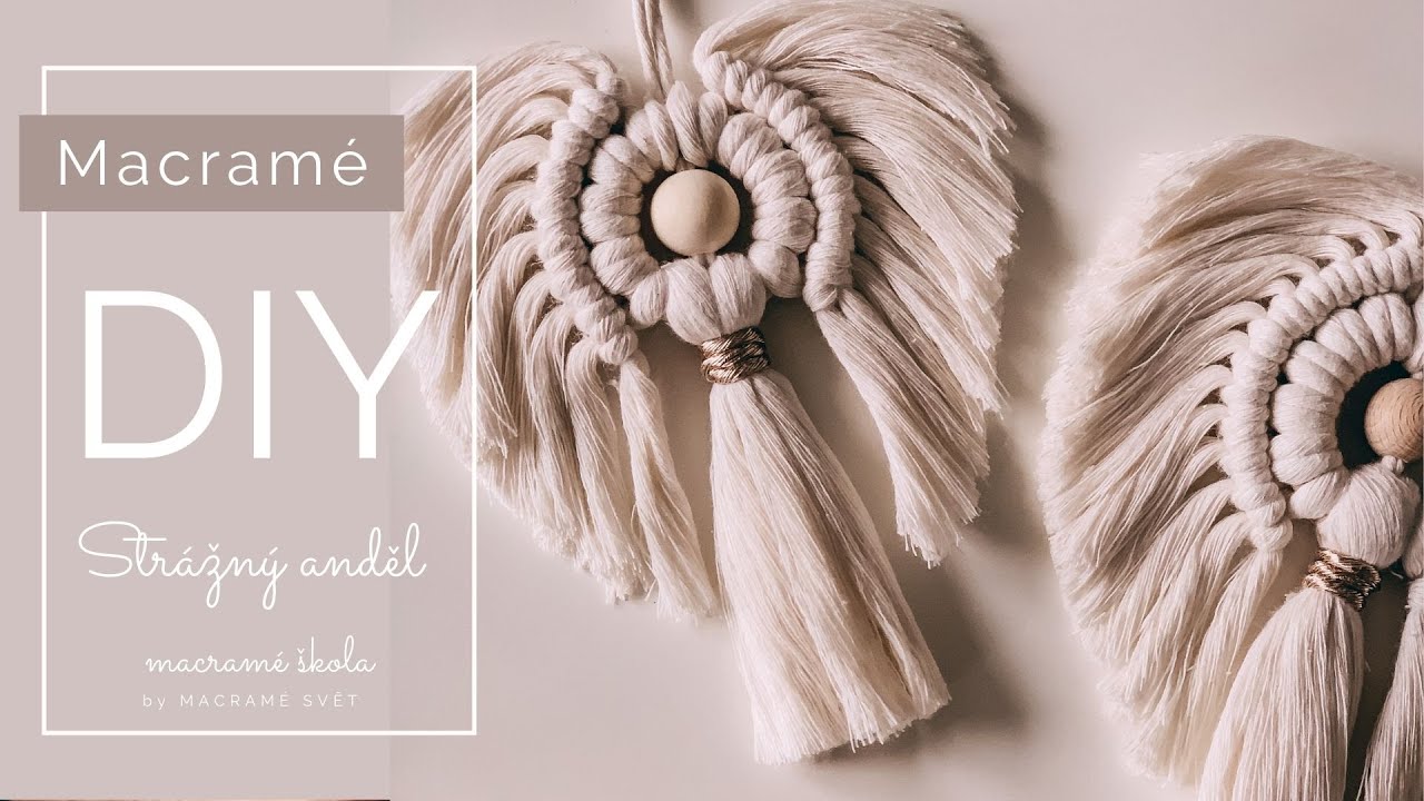 ❤️ORIGINAL DIY MACRAME ANGEL❤️/Macramé Anděl by MACRAMÉ SVĚT