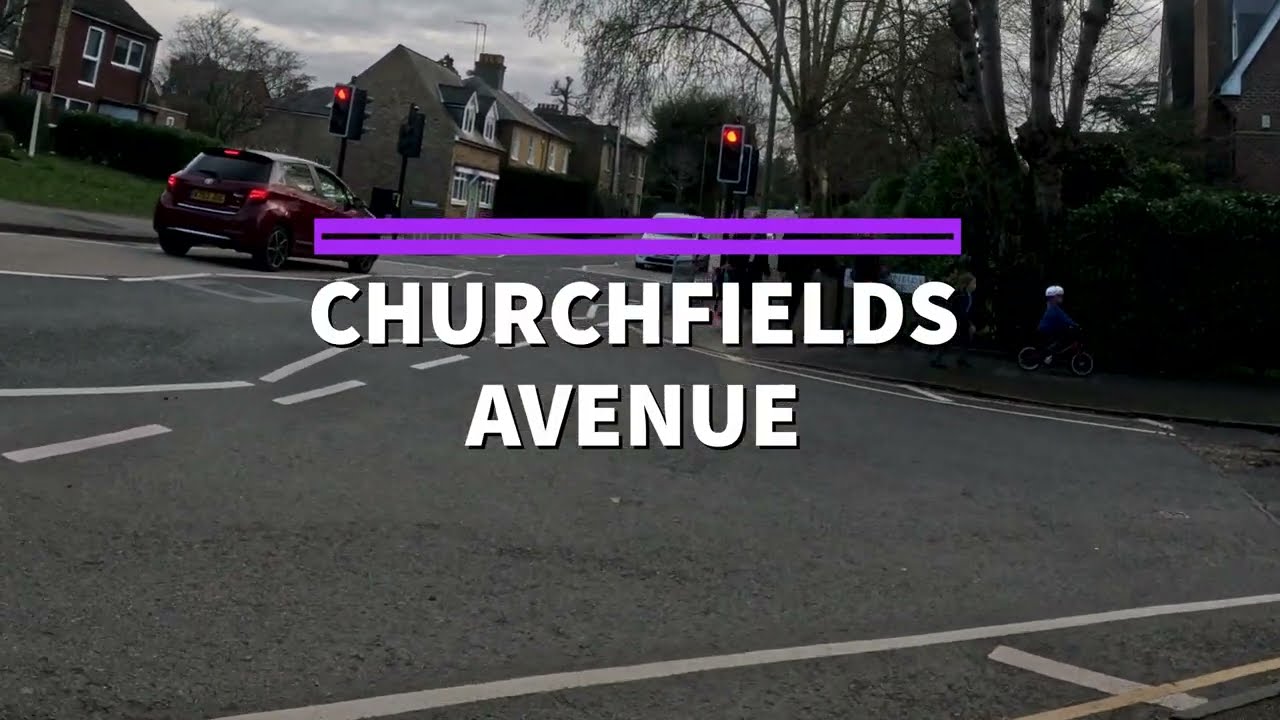 Winter in Weybridge, Surrey - Hill Crest Walking Tour with Ambient Sound