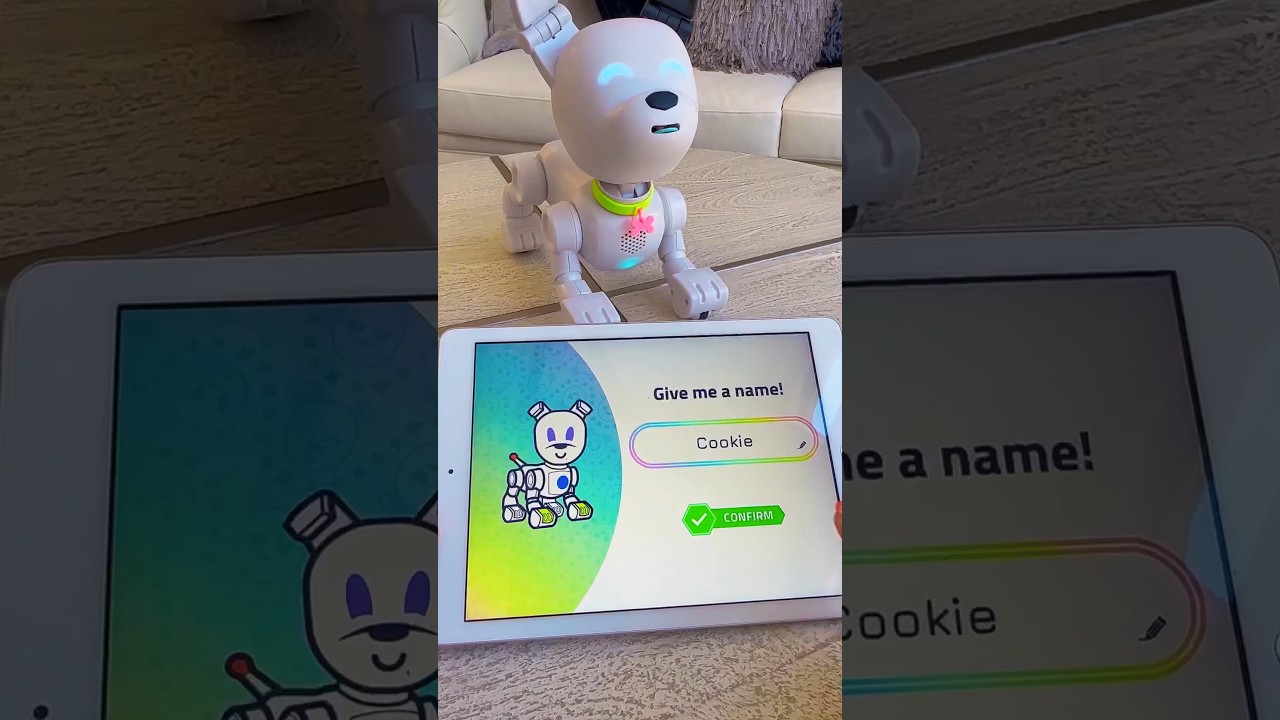 Meet Cookie, one in a million Dog-E Robot 🐾. #robotdog #interactivetoys #unboxing #shorts
