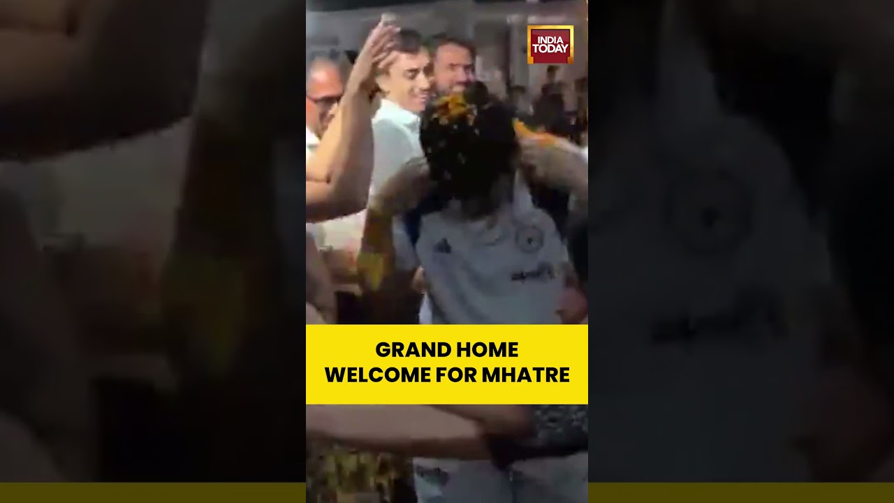 Indian Cricket Team U-19 Captain Ayush Mhatre Receives Grand Welcome at his Hometown | #shorts
