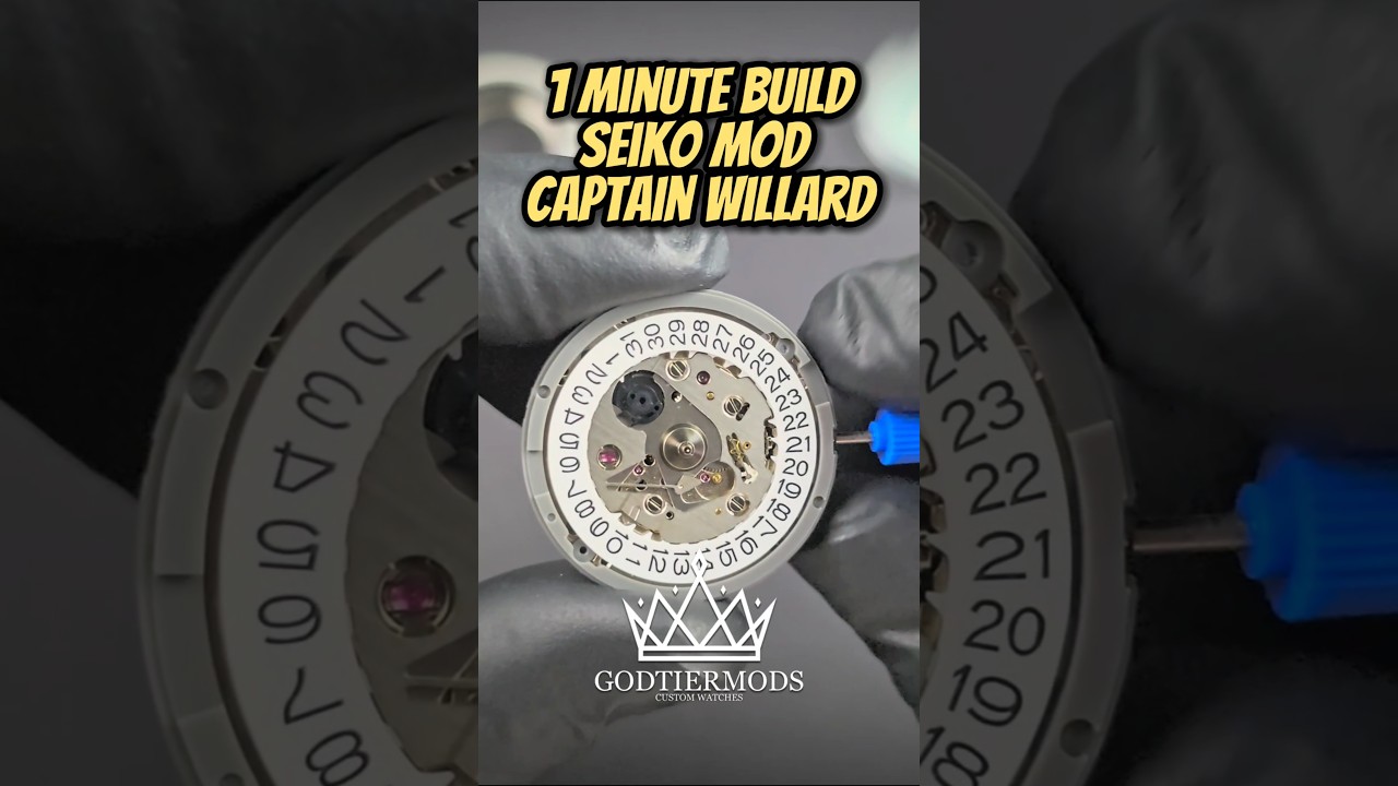 ⏱️Building the Legendary Captain Willard Seiko Mod in Just 1 Minute!🔥