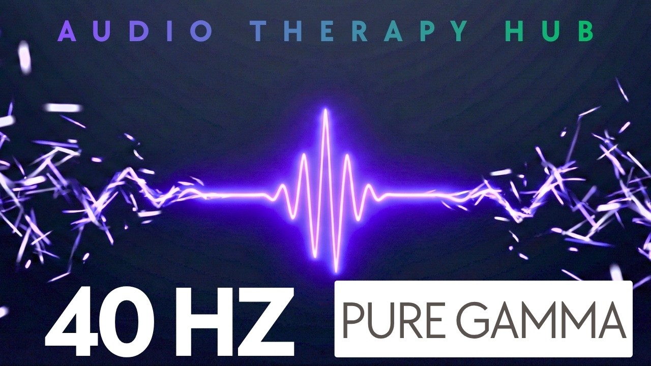 Can't Focus? Deep Work & Concentration | 40 Hz Pure Gamma Binaural Beats | 8 Hours Black Screen