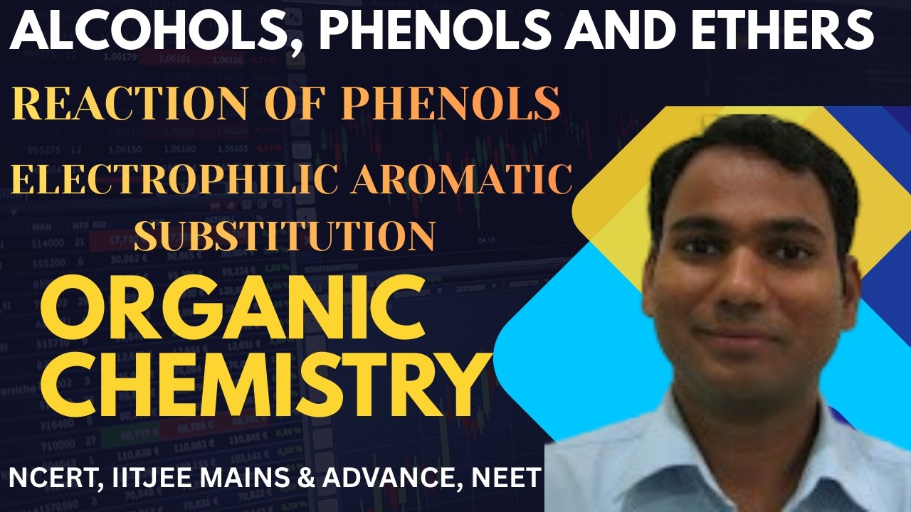 ALCOHOLS, PHENOLS AND ETHERSREACTION OF PHENOLS : ELECTROPHILIC AROMATIC SUBSTITUTION