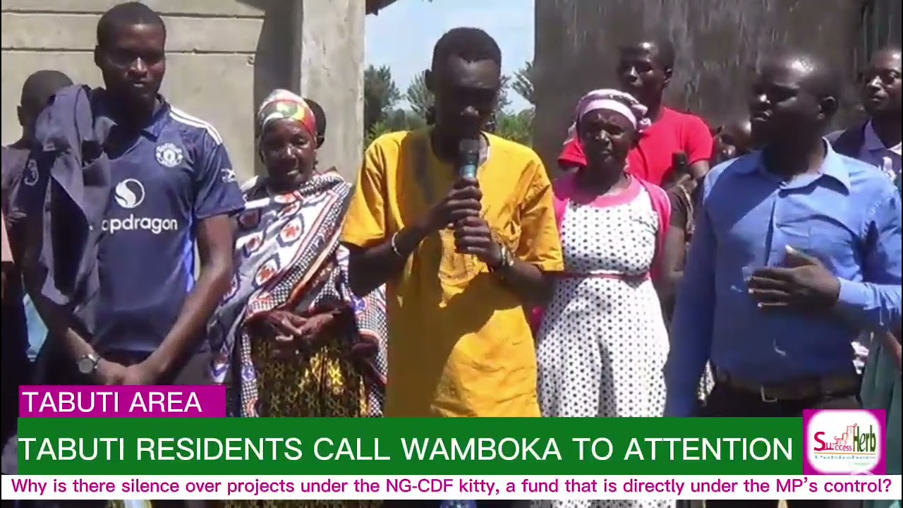 JACK WAMBOKA CALLED TO ATTENTION IN TABUTI: Why is there silence on projects under the NG-CDF kitty?