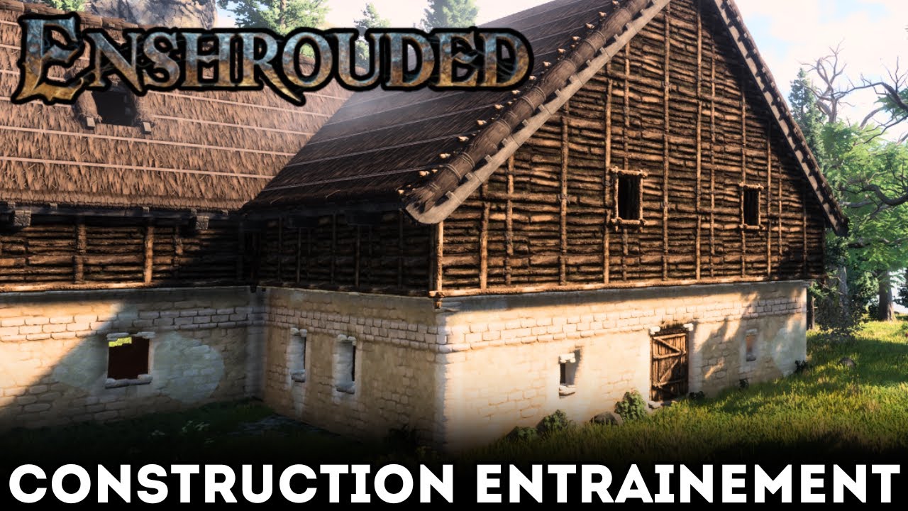 ENSHROUDED ★ Je construis ma maison pas trop carrée | ENTRAINEMENT CONSTRUCTION | Gameplay FR