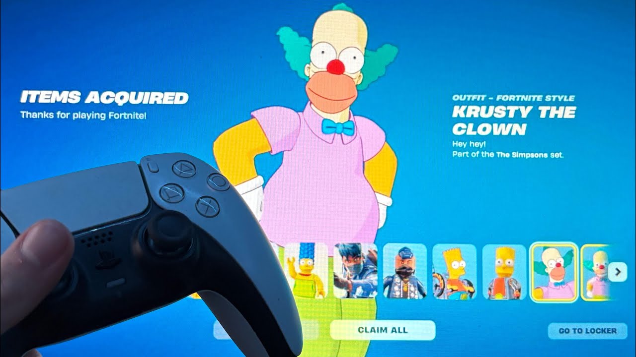 КАК ПОЛУЧИТЬ СКИН КЛОУНА КРАСТИ ИЗ СИМПСОНОВ В FORTNITE!