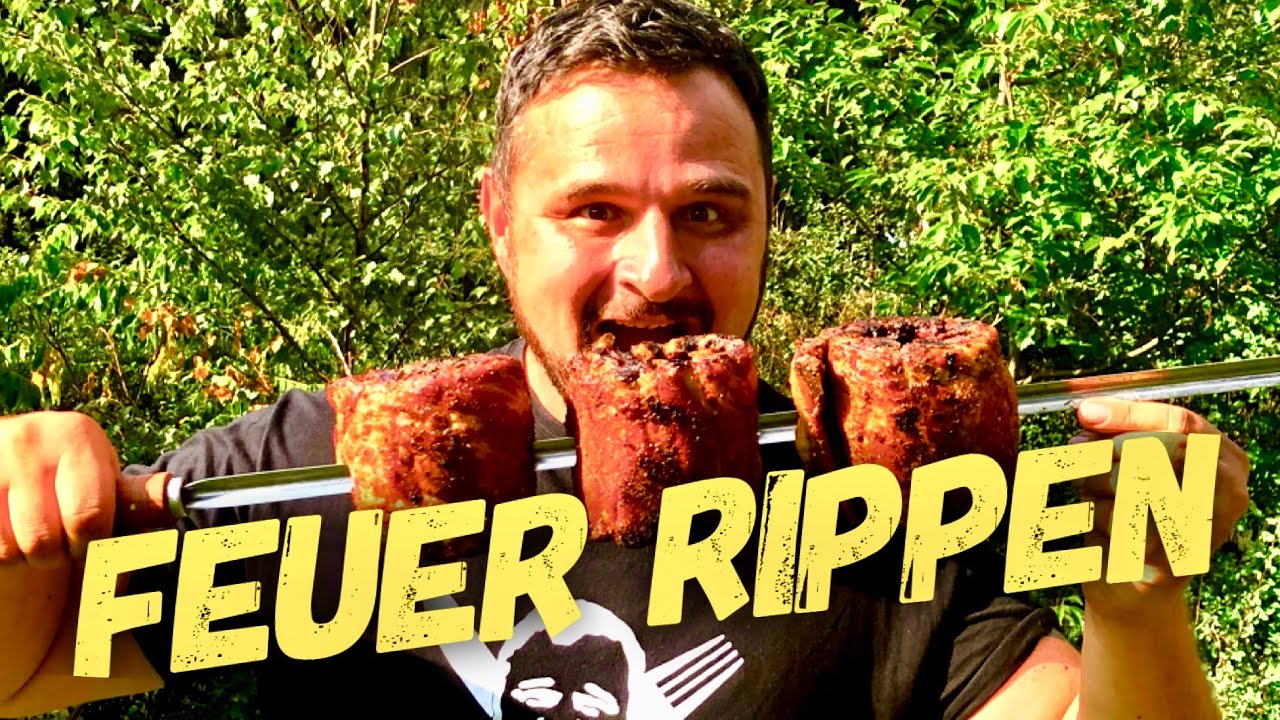 SPARERIBS auf offenem FEUER GRILLEN --- Klaus grillt
