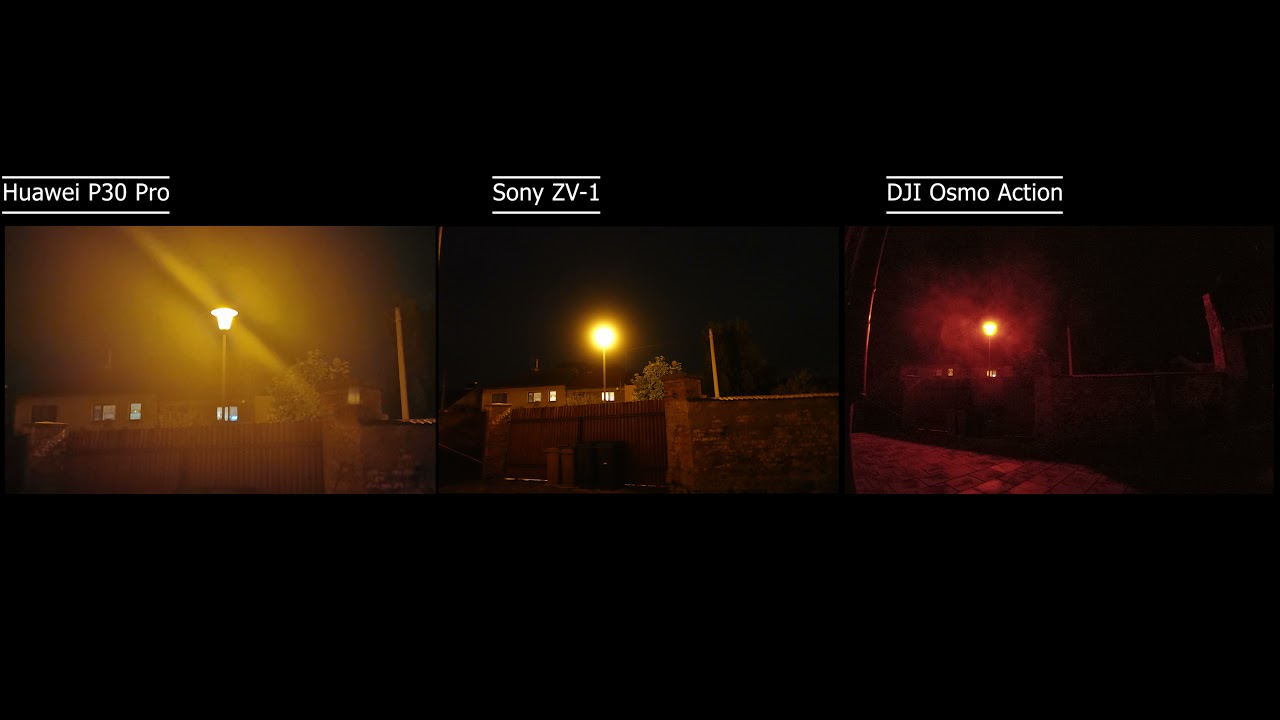 Huawei P30 PRO vs Sony ZV-1 vs DJI Osmo Action | Photo comparison