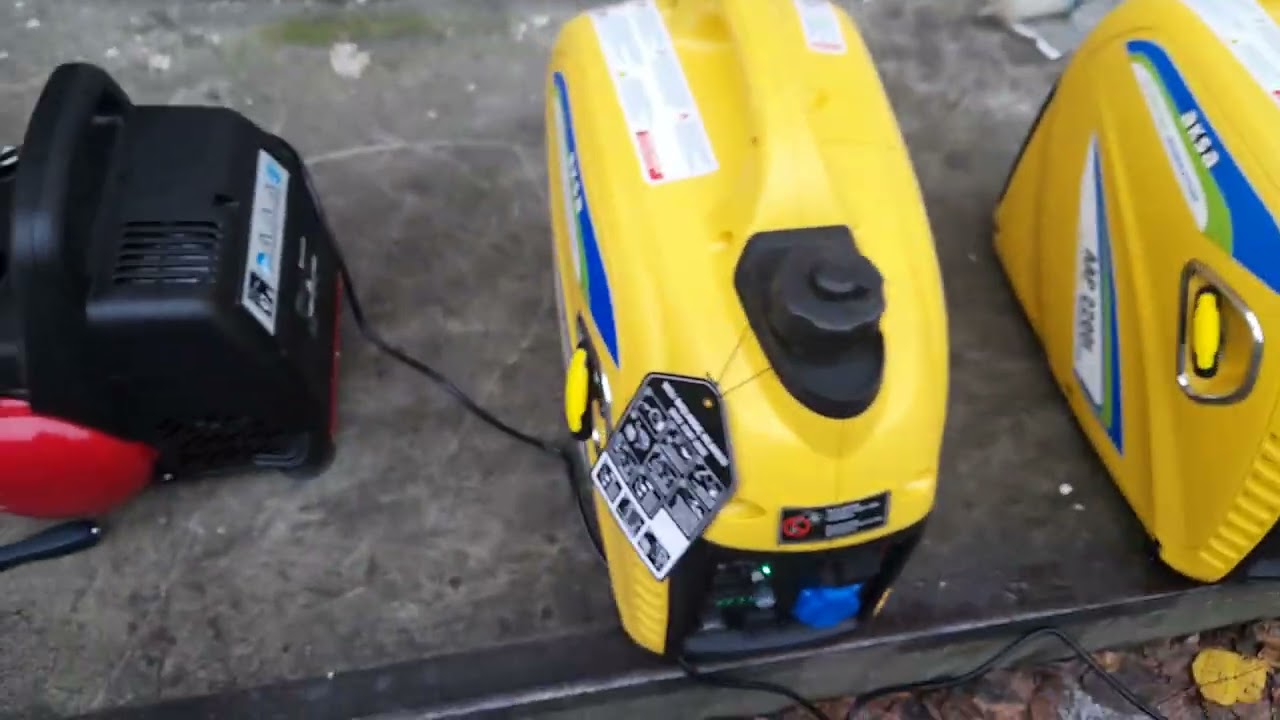 Инверторный генератор AKSA AAP 2200I  - работа на максимальных нагрузках