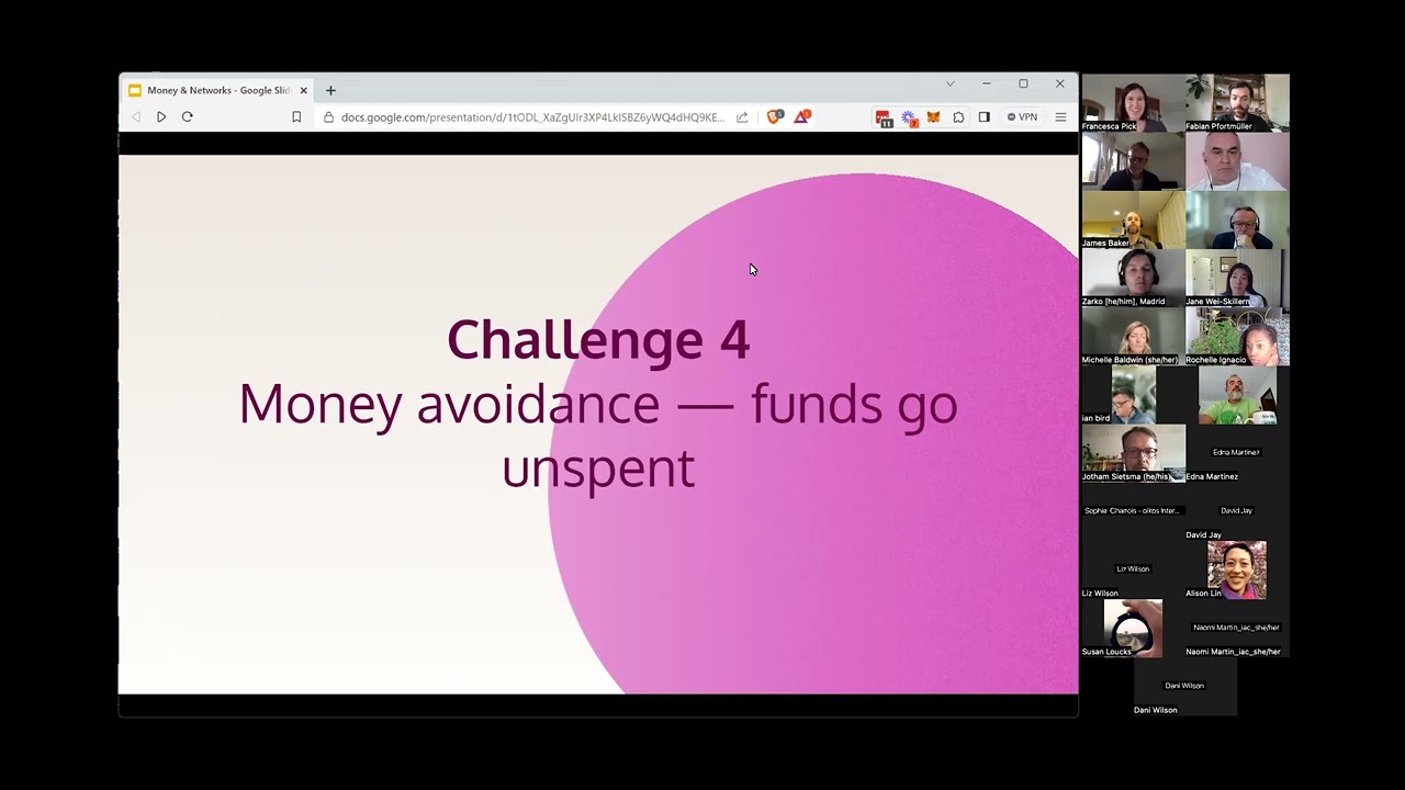 Wasan session: Money & Networks with Francesca Pick (August 2023)