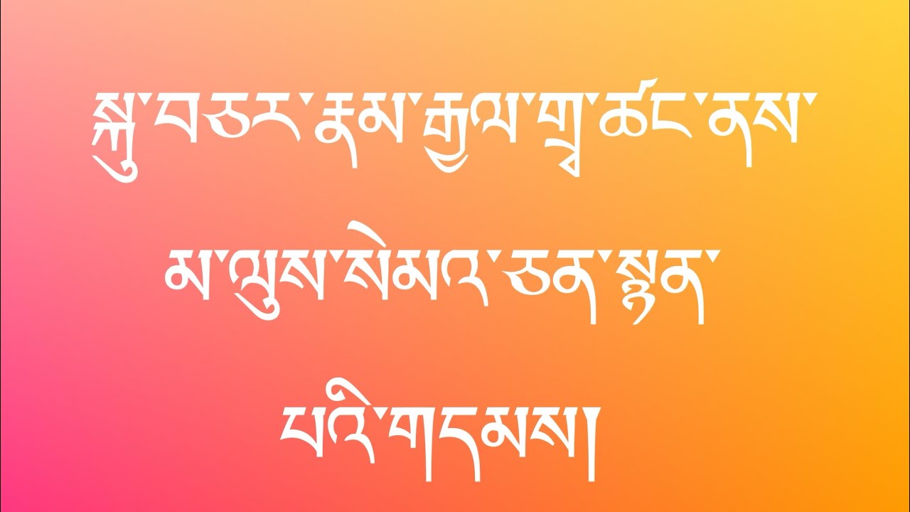 namgyal monastery monks are reciting མ་ལུས་སེམས་ཅན་དབྱངས།