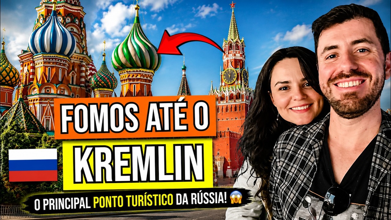 🇷🇺 Fomos visitar o Kremlin, em Moscou! O principal ponto turístico da Russia! 😱