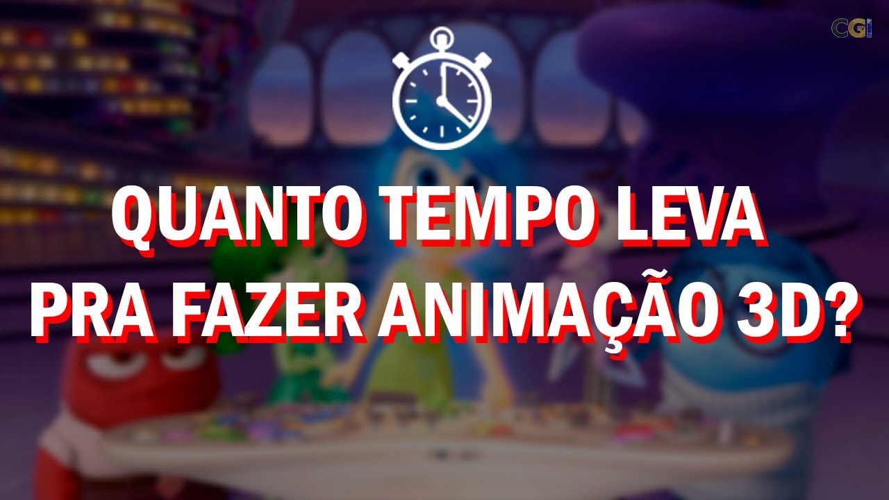 É ESSE o TEMPO que um ANIMADOR 3D TEM