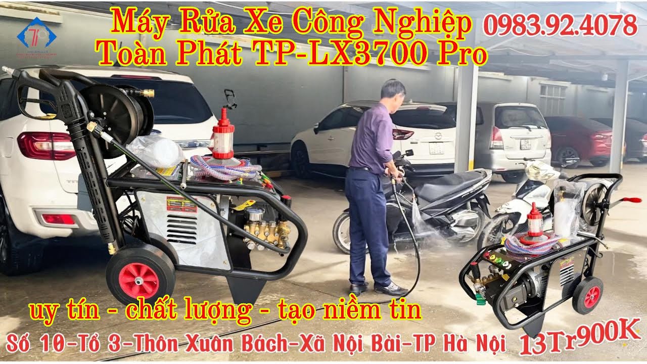 Hành Trình 180km Giao Máy Rửa Xe Toàn Phát TP LX 3700 Pro Cho Khách Công Ty
