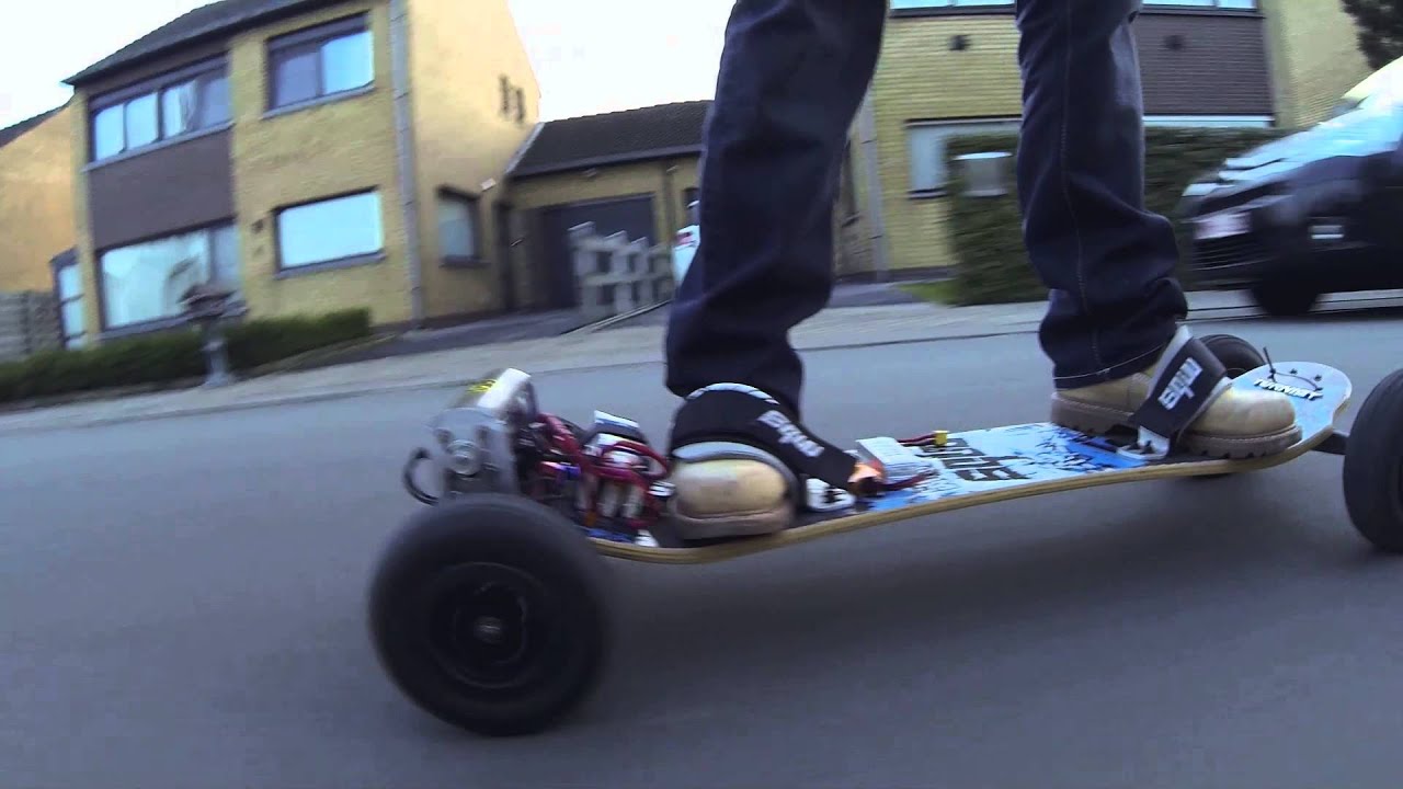 Electric mountainboard: test run